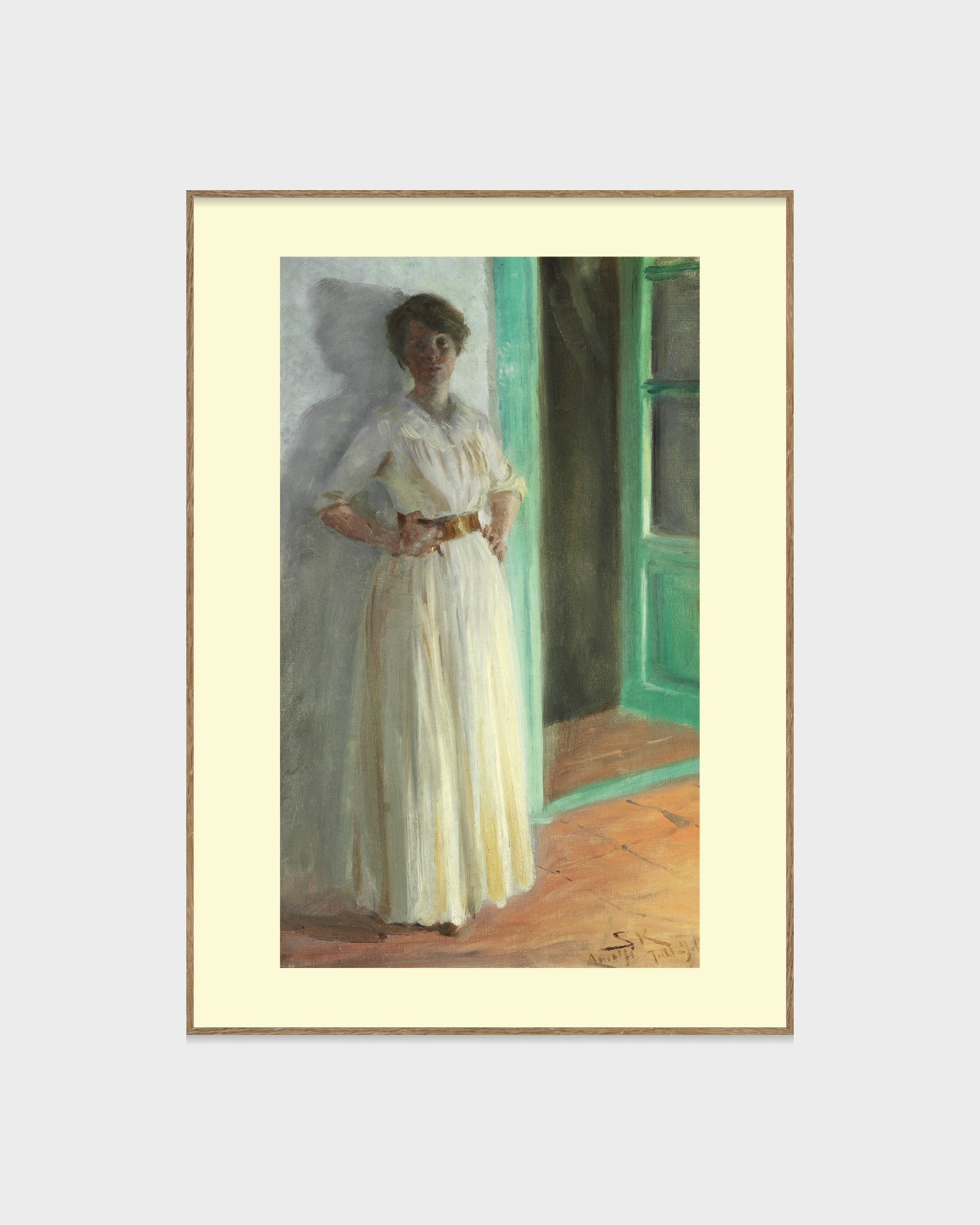 Konstnärens hustru. Helfigur.