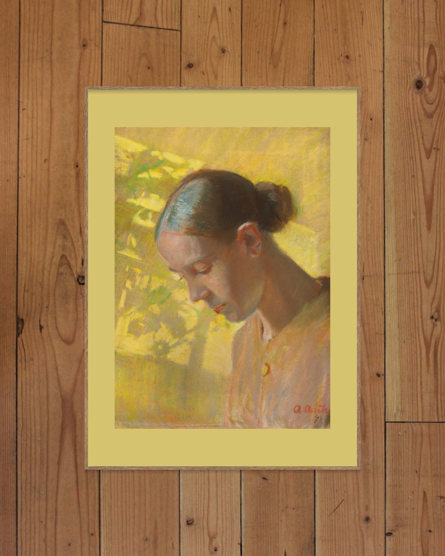 Studie av sömmerskans huvud