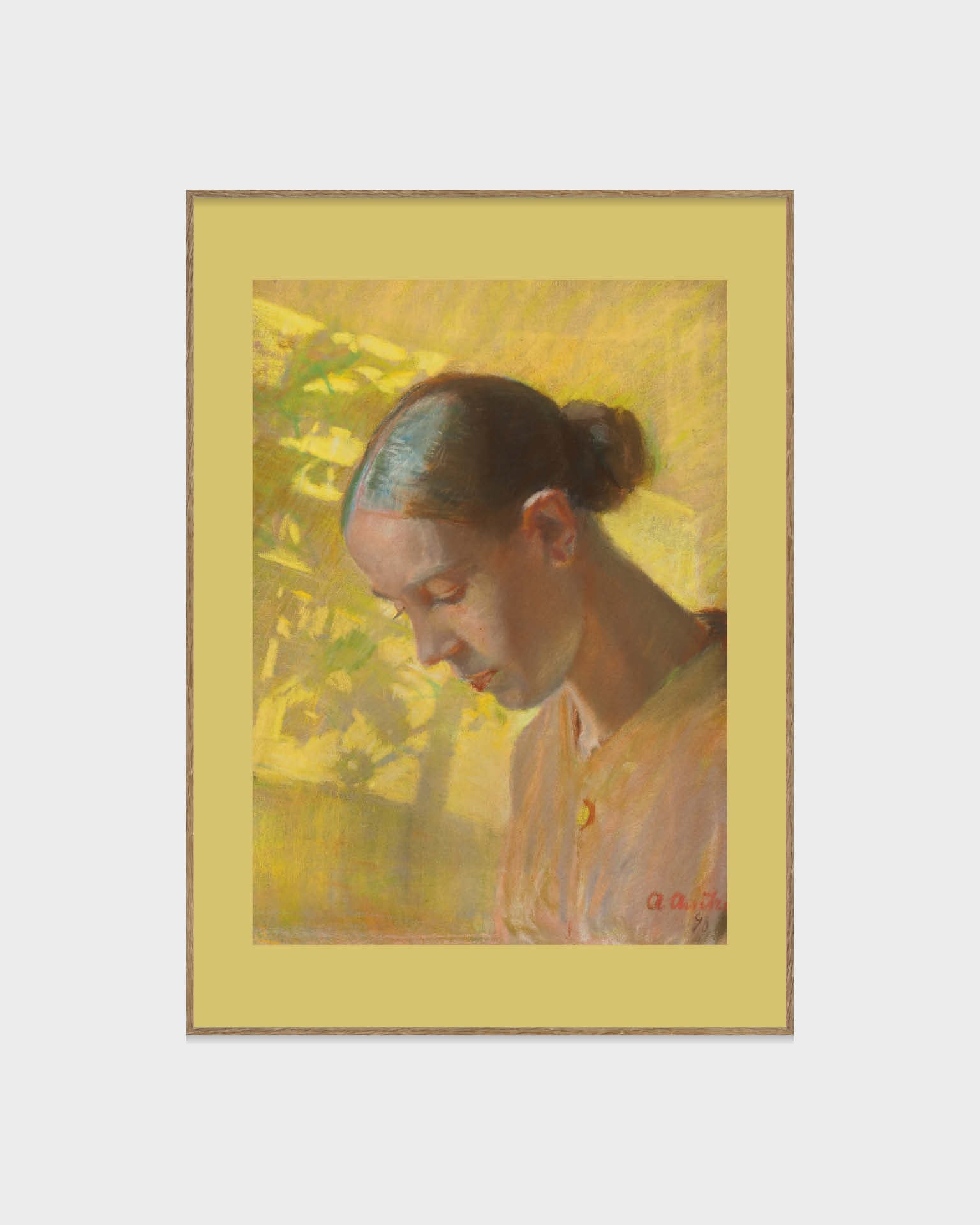 Studie av sömmerskans huvud