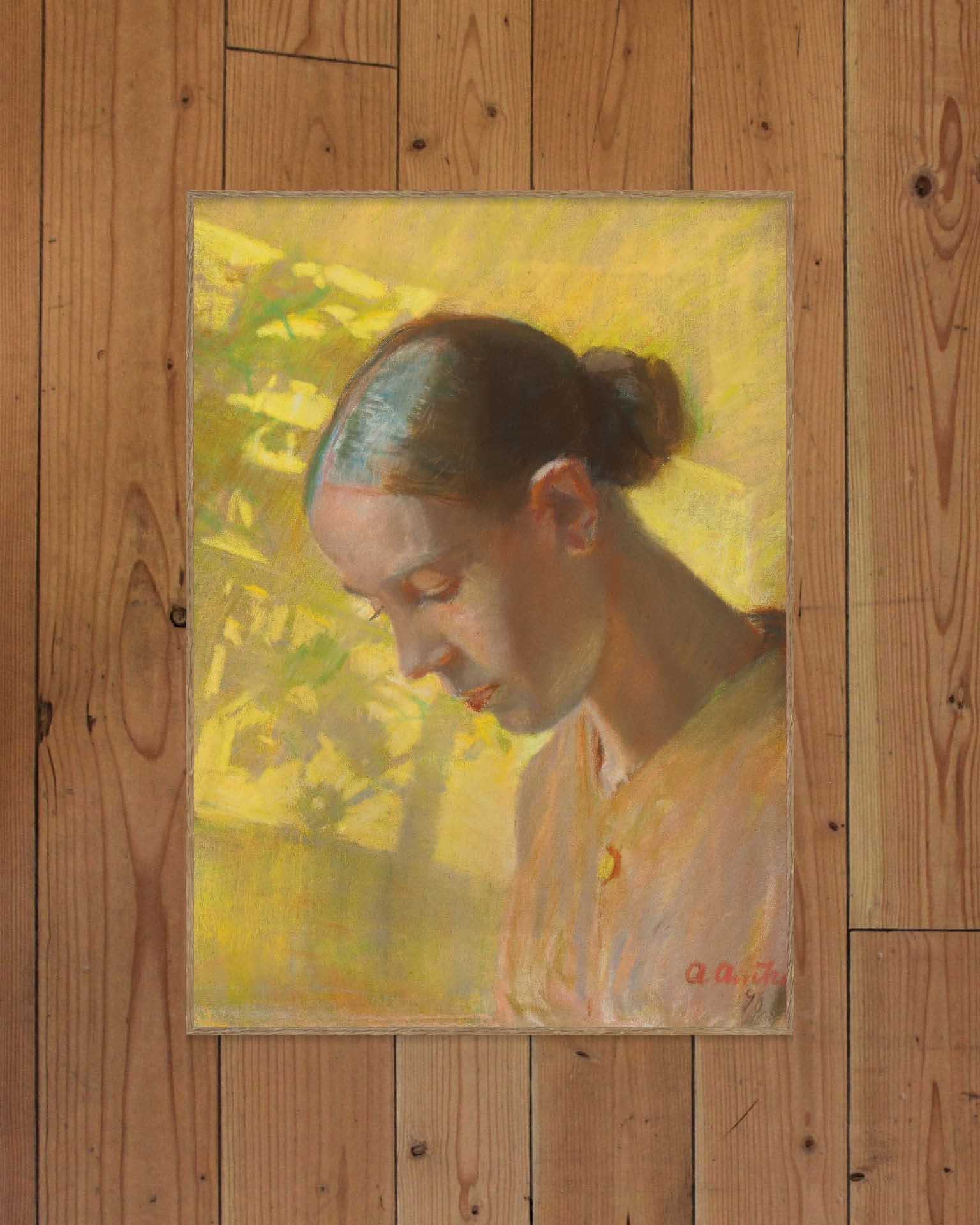 Studie av sömmerskans huvud