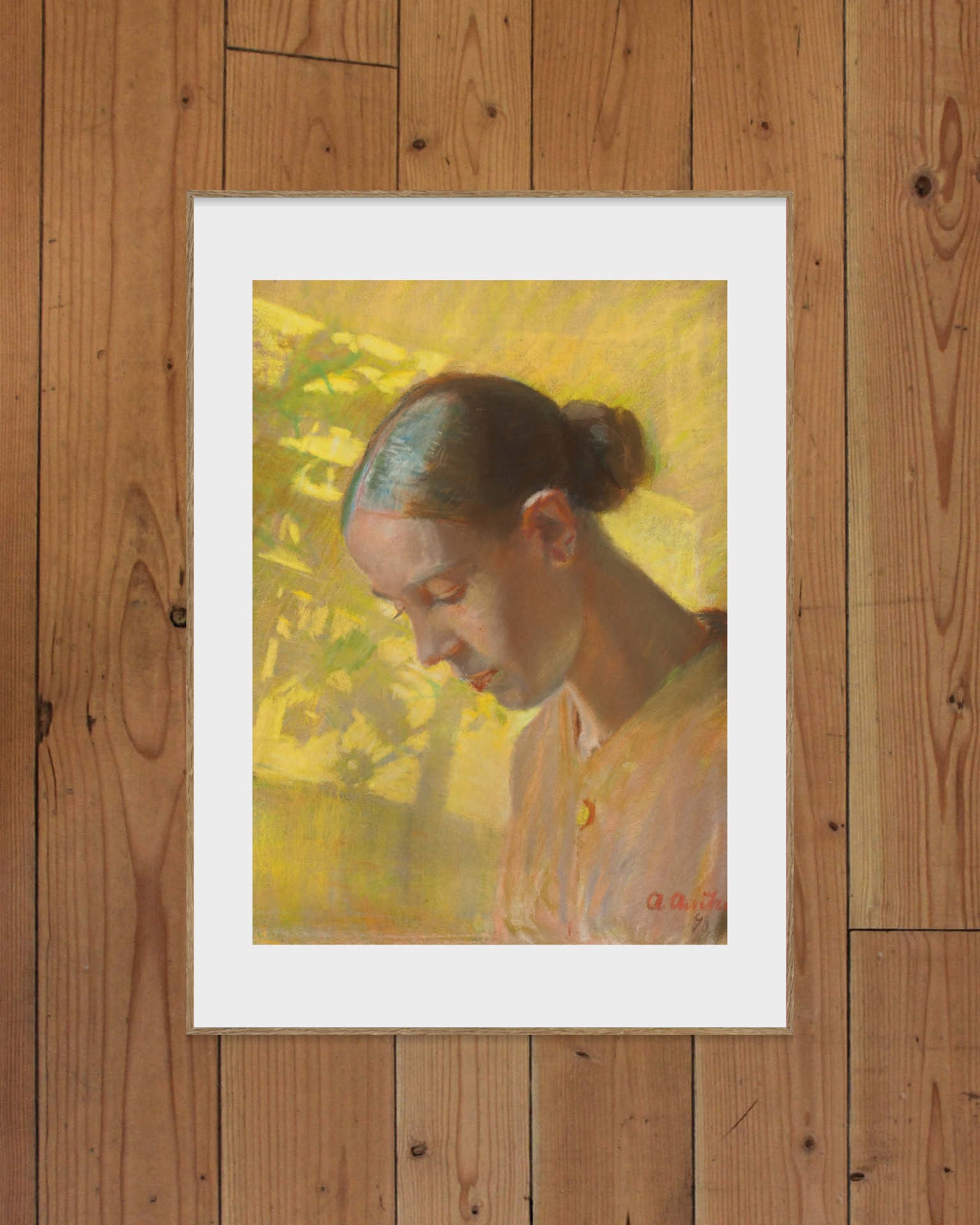 Studie av sömmerskans huvud