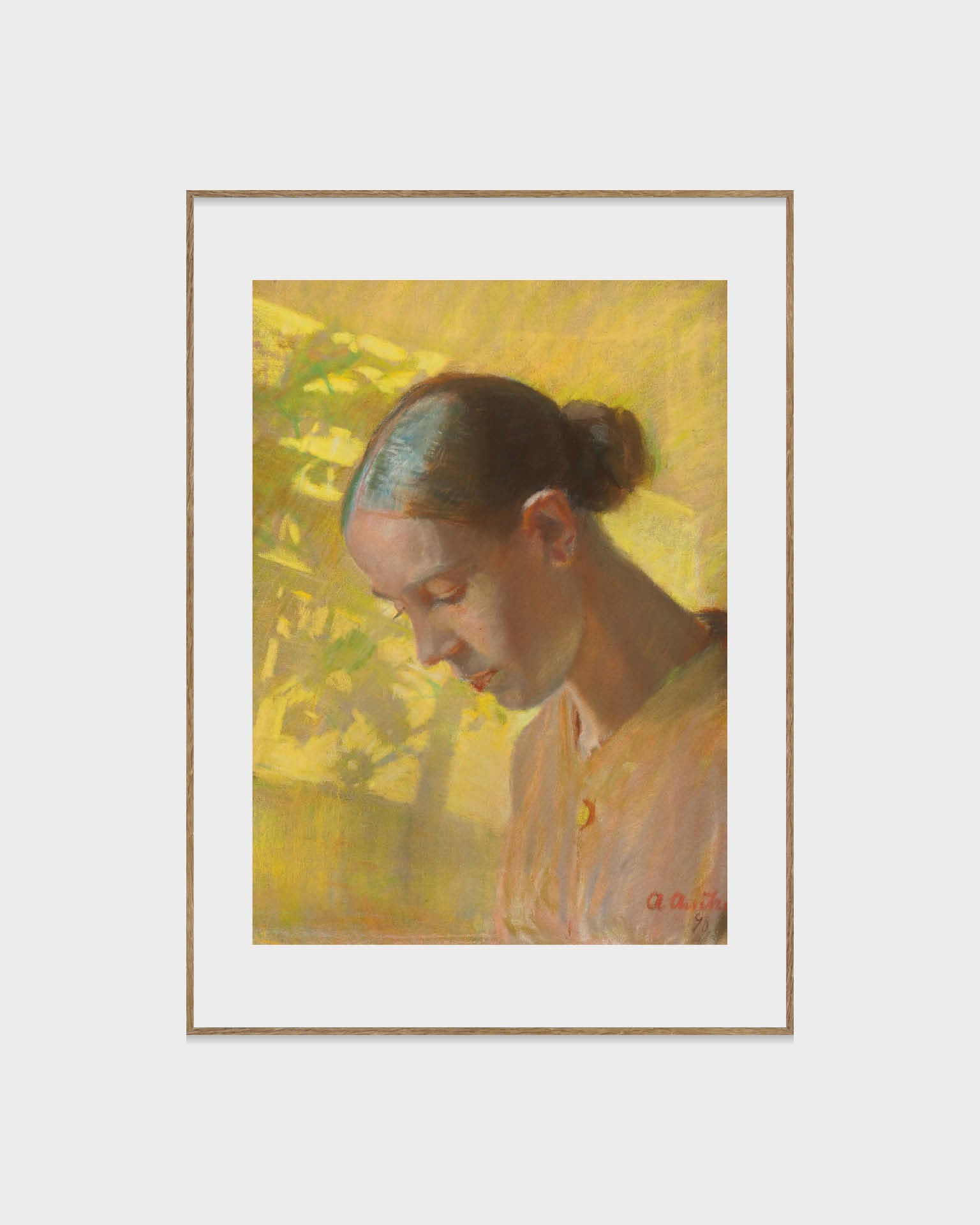 Studie av sömmerskans huvud